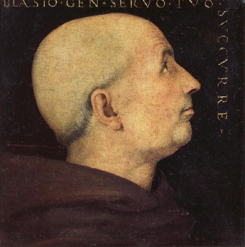 PERUGINO, Pietro Portrait of Dom Biagio Milanesi